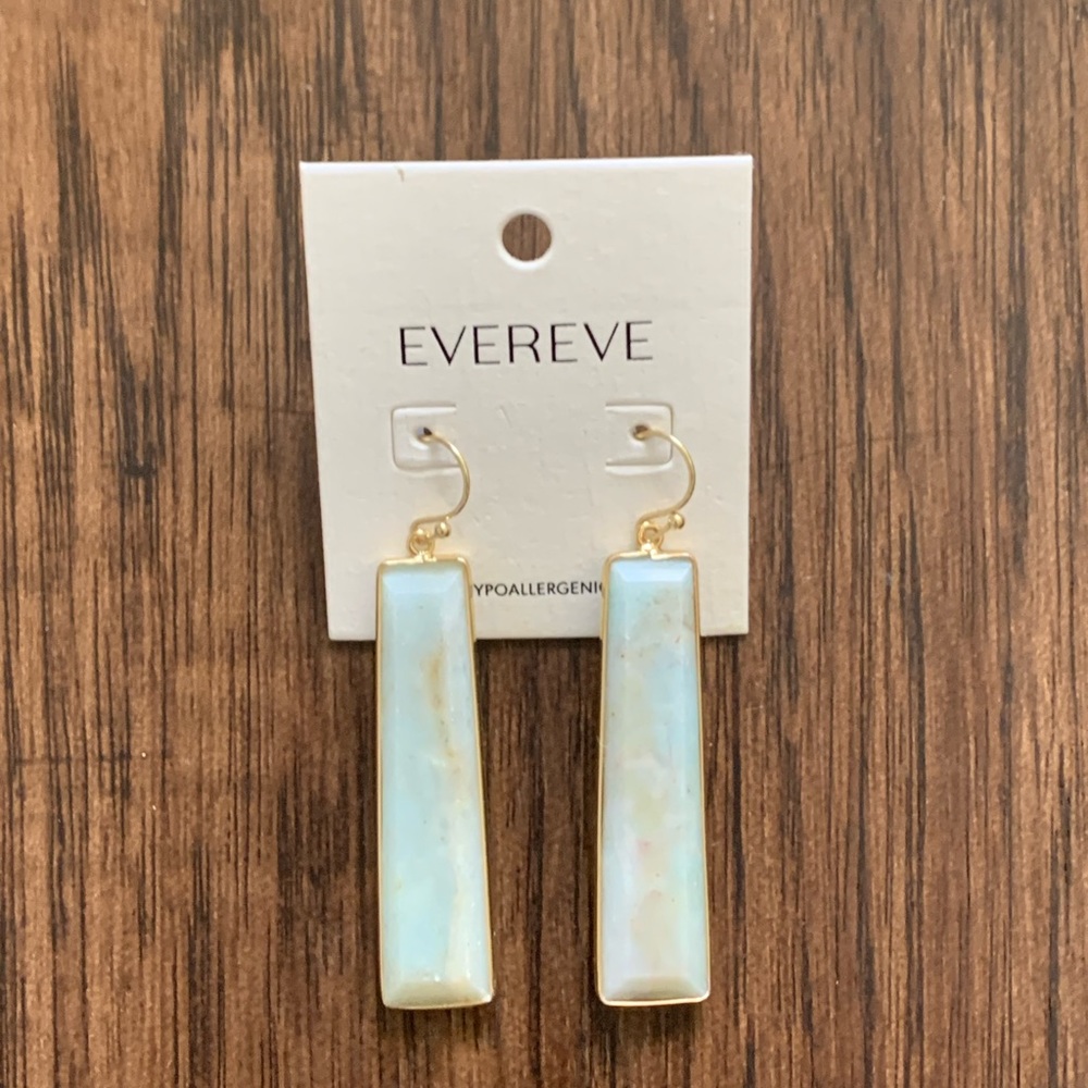 Evereve Amazonite stone drop earring - Picture 7 of 7